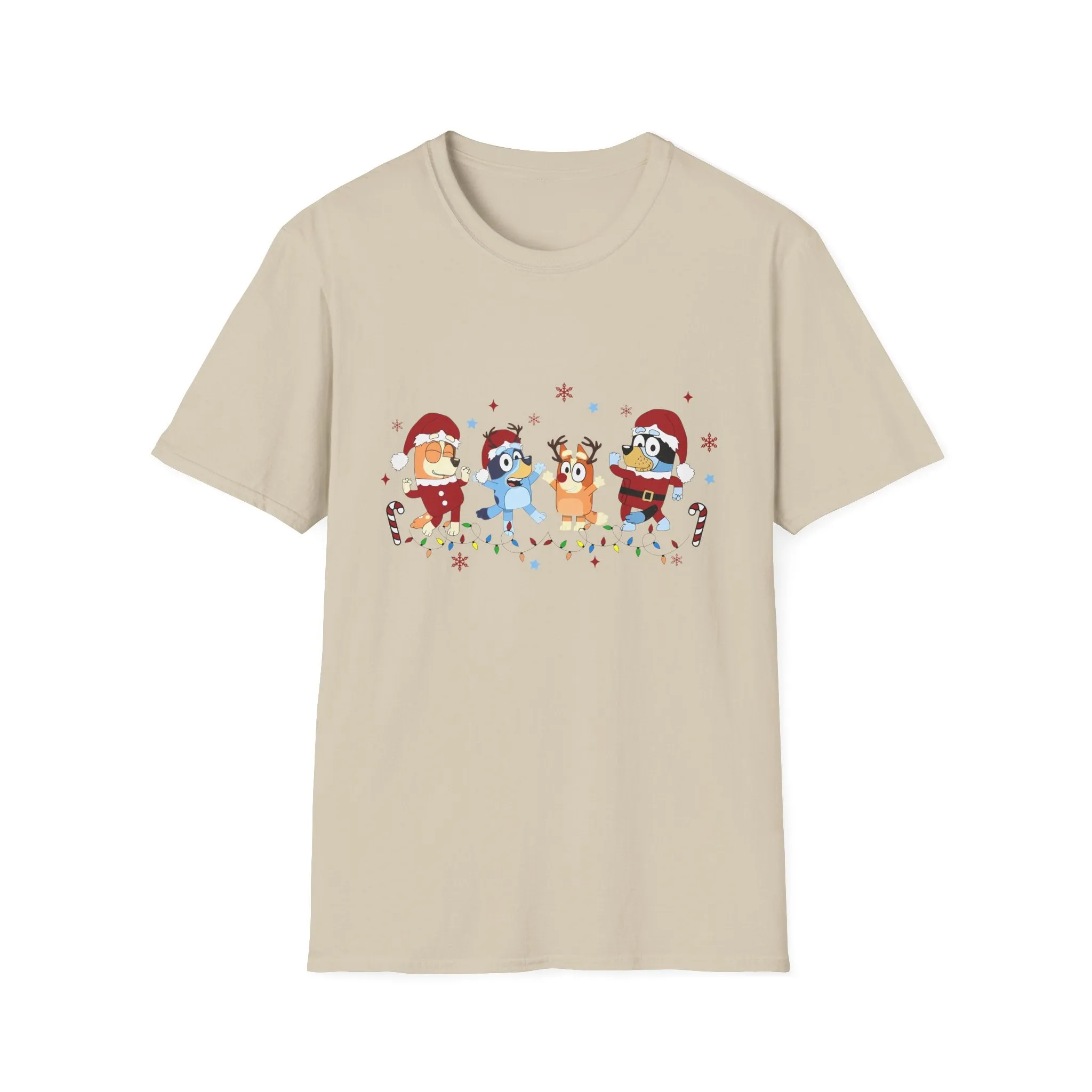 Princess Grace Festive Holiday Unisex T-Shirt - Cheerful Cartoon Characters