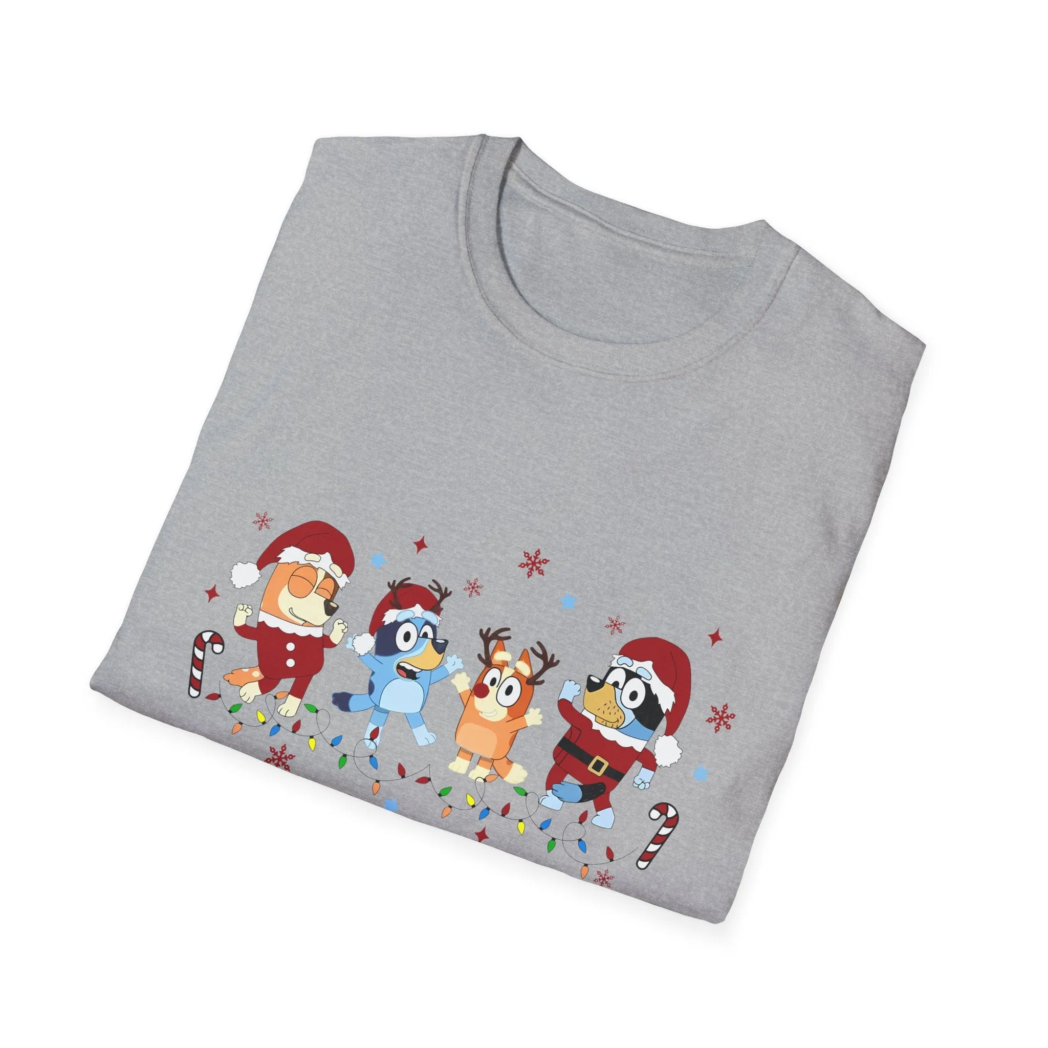 Princess Grace Festive Holiday Unisex T-Shirt - Cheerful Cartoon Characters