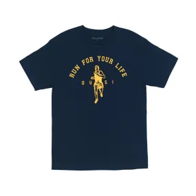 Quasi Run T Shirt Navy