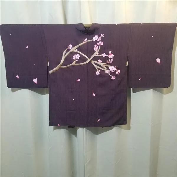 "Plum Branches" Vintage Painted Haori