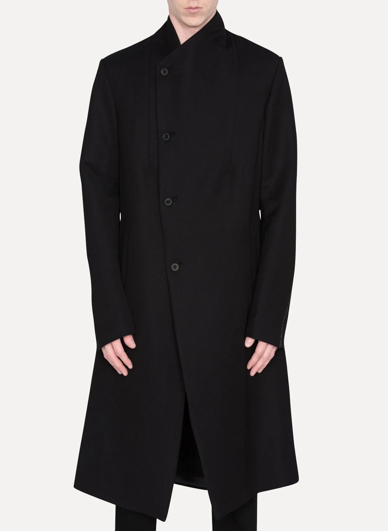 Ramie Wool Tailored Coat