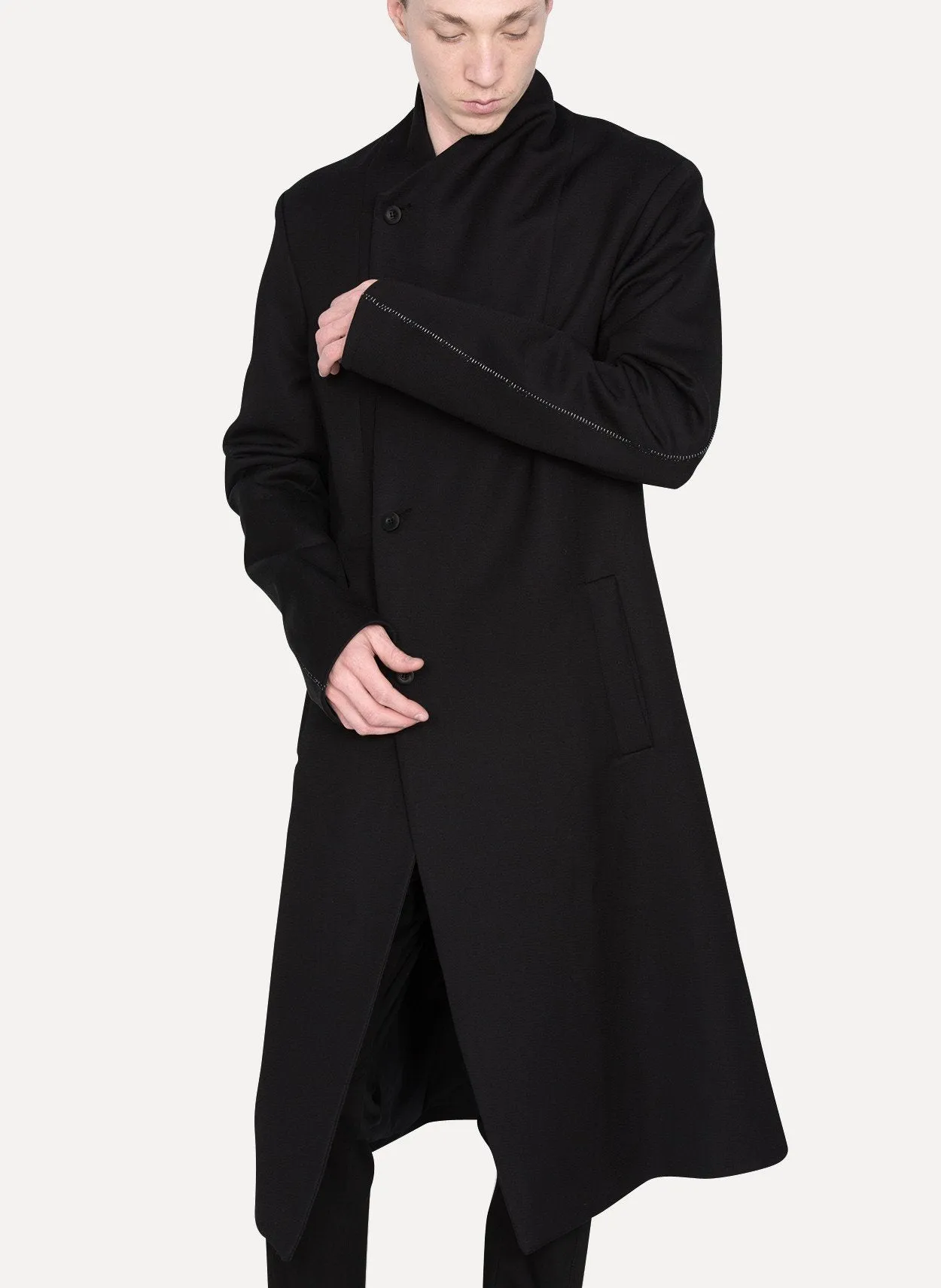 Ramie Wool Tailored Coat