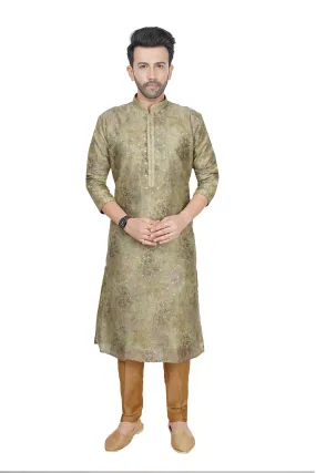 Sage green mens kurta set