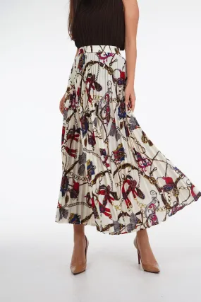 Sancha A-Line Printed Skirt