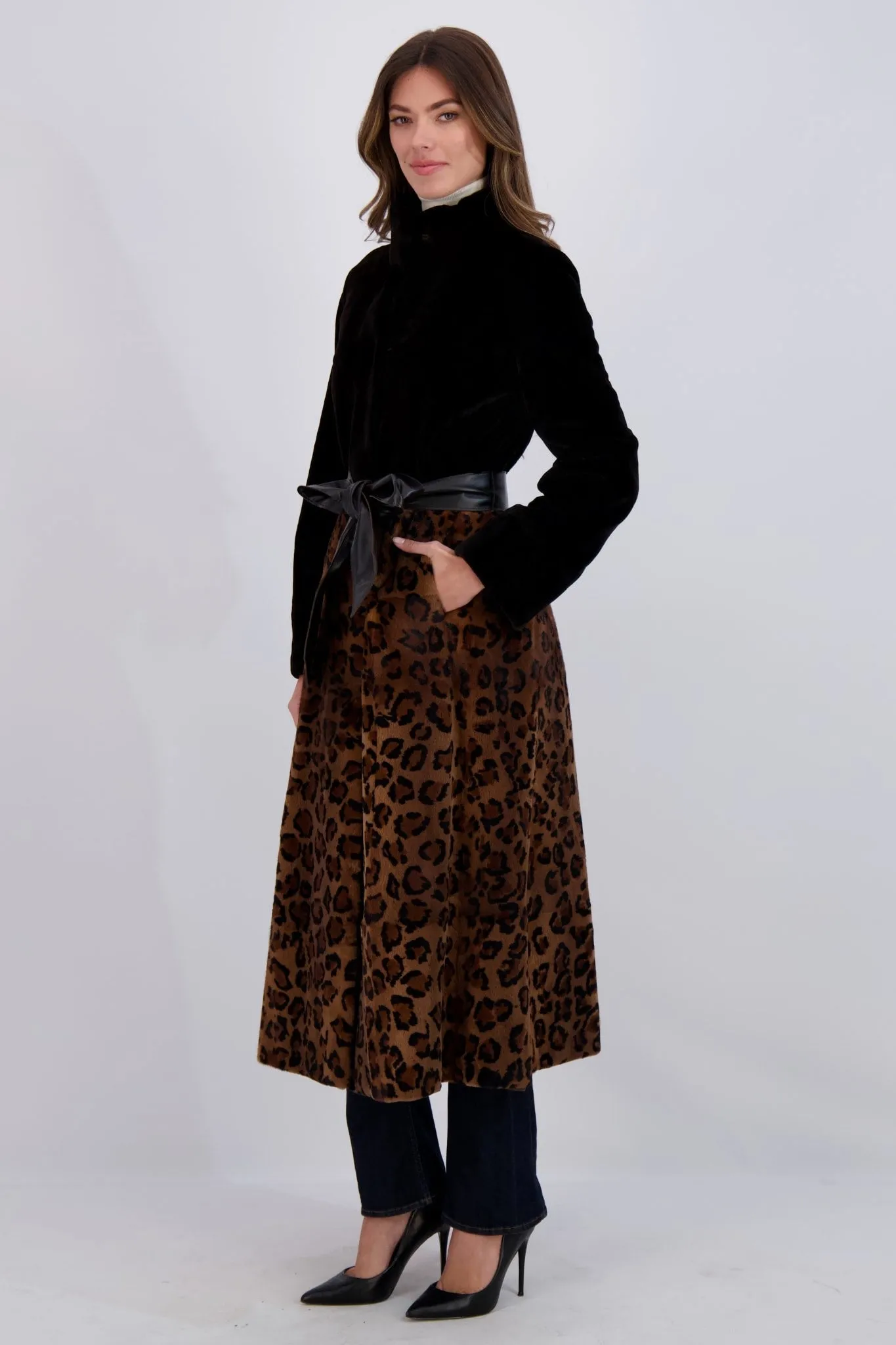 SHEARED MINK COAT