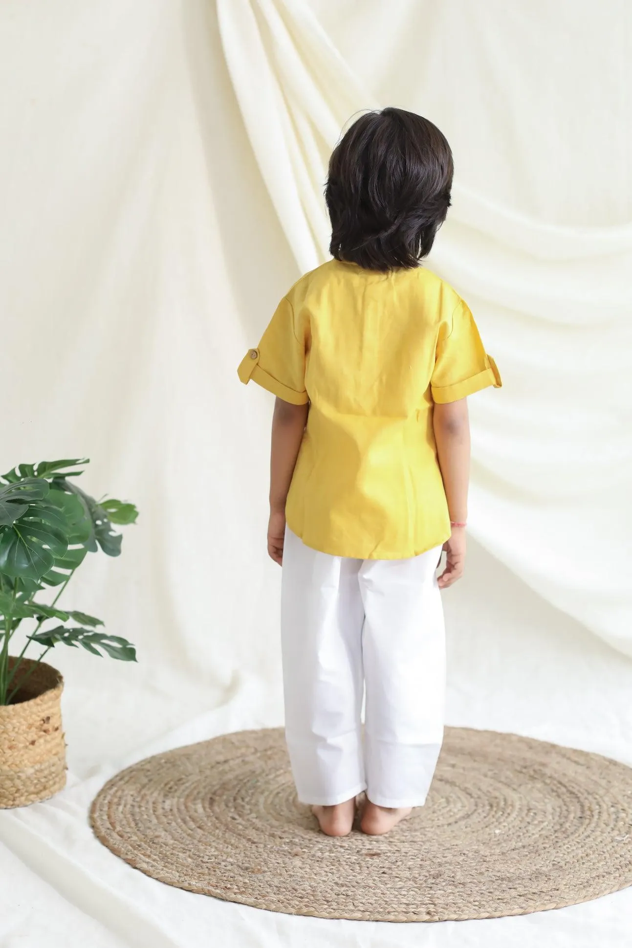 Short Kurta - Soft Yellow