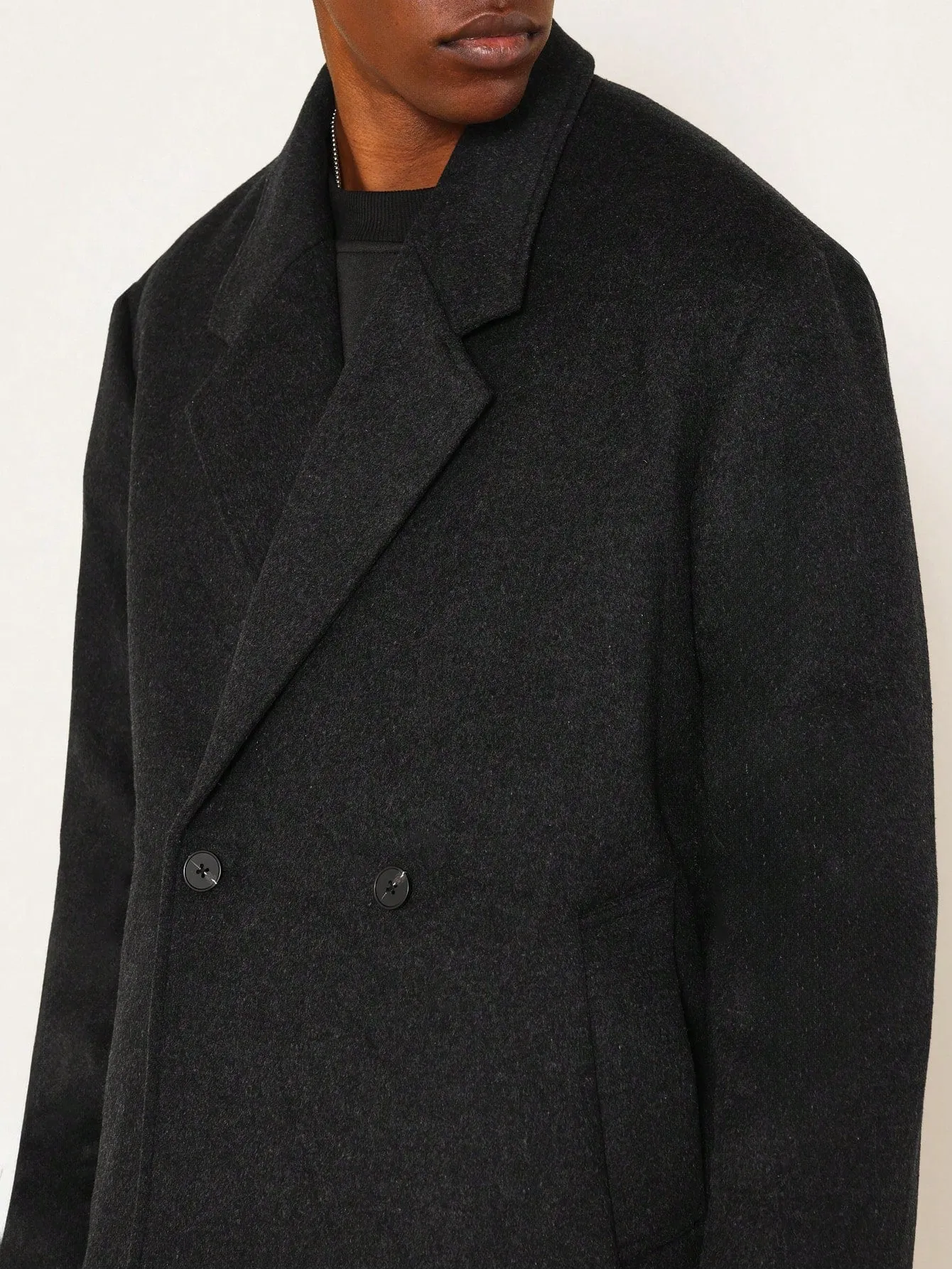 Single Breasted Short Overcoat