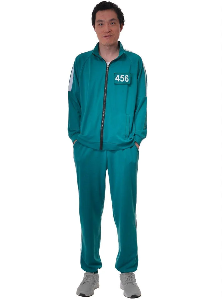 Squid Play 456 or 212 Adults Plus Size Player Tracksuit Costume