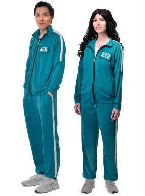 Squid Play 456 or 212 Adults Plus Size Player Tracksuit Costume