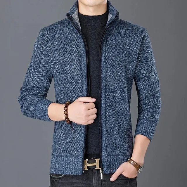 Stand Collar Trend Street Style Overcoat Cardigan Jacket