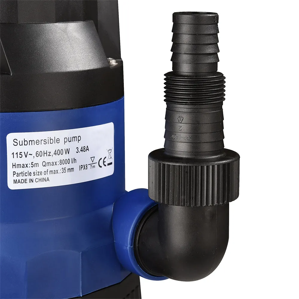 Submersible Dirty Water Pump w/ Float, 1/2HP 400W