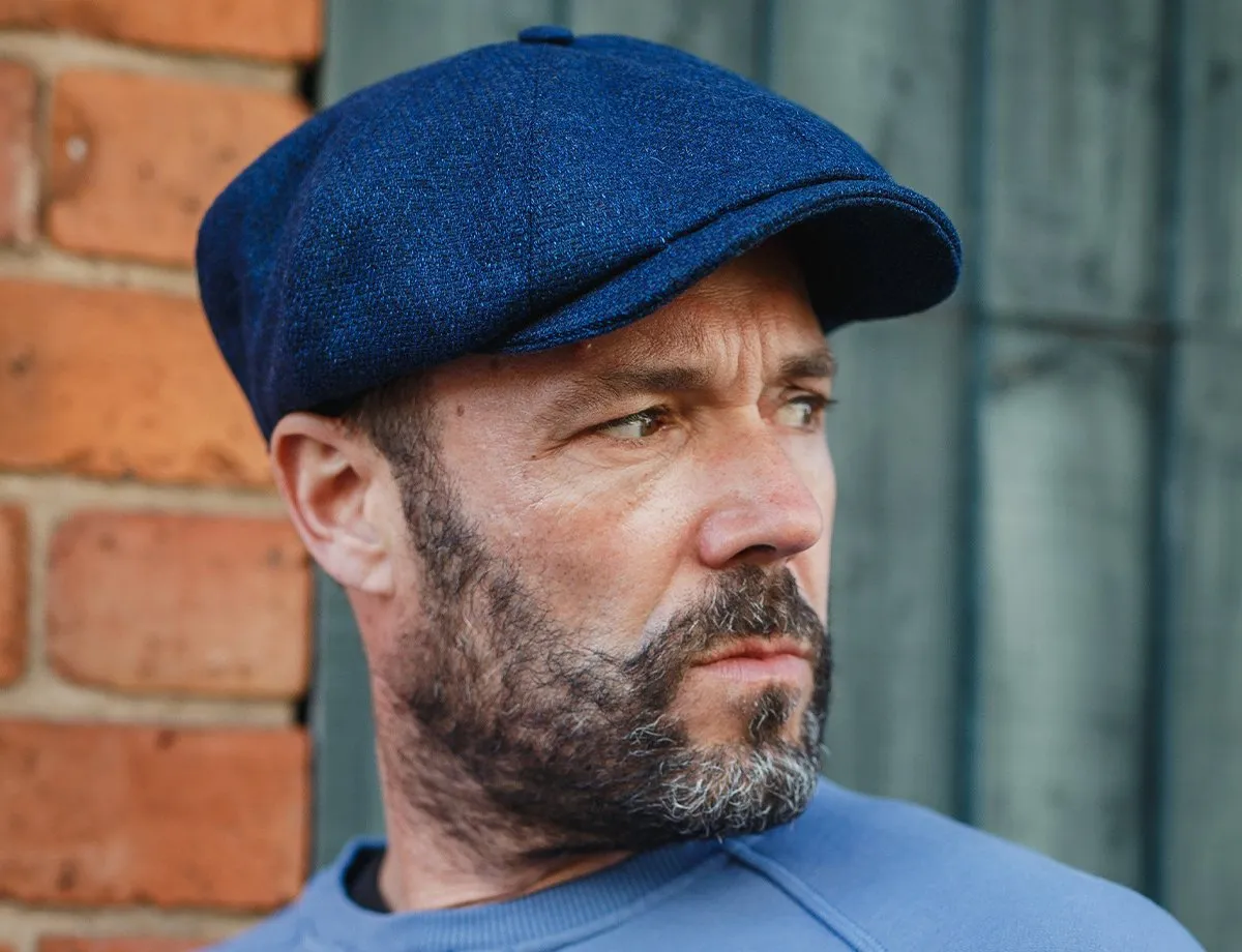 The London Baker Boy Hat- Blue indigo