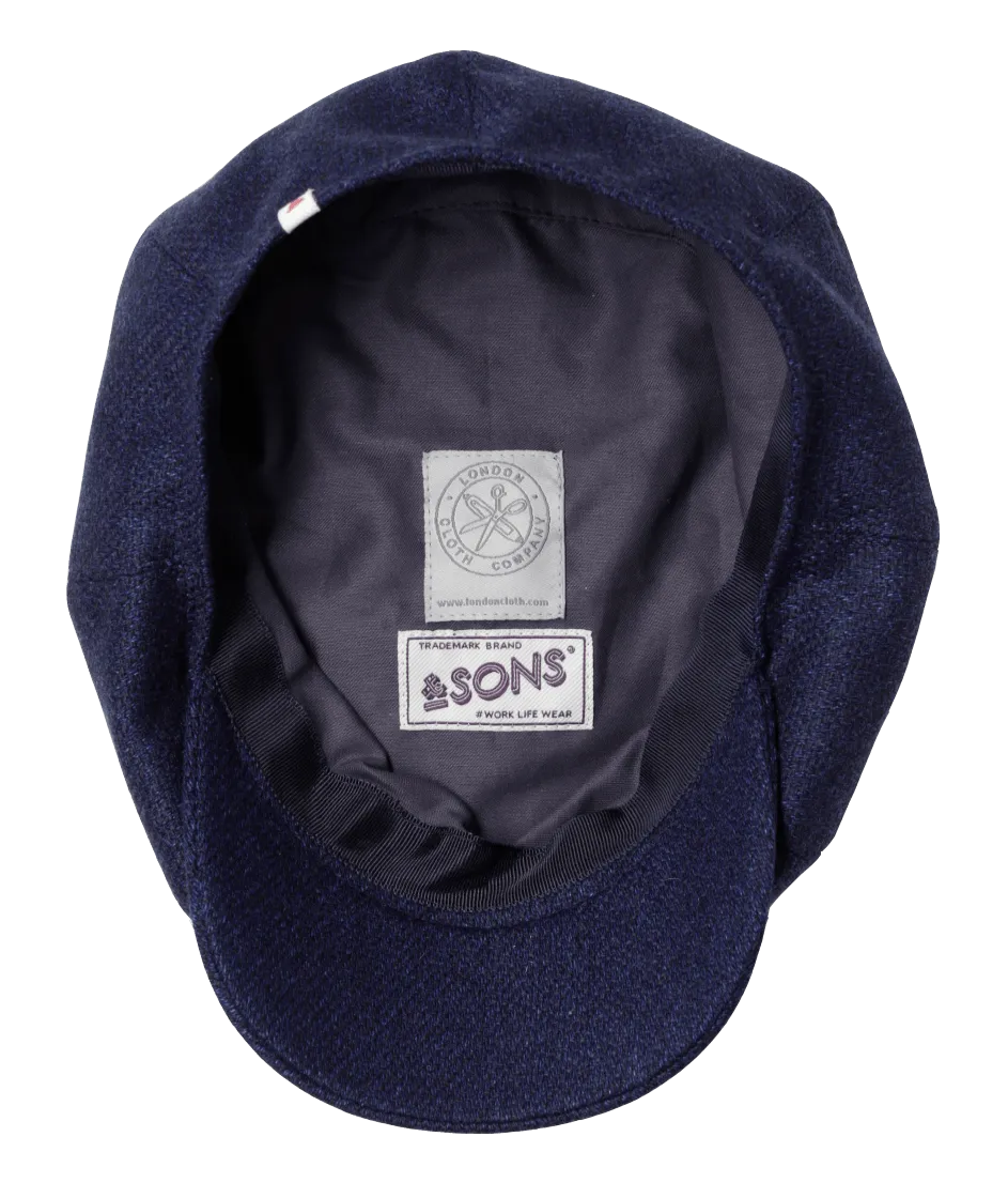 The London Baker Boy Hat- Blue indigo