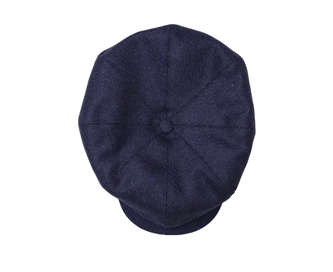 The London Baker Boy Hat- Blue indigo