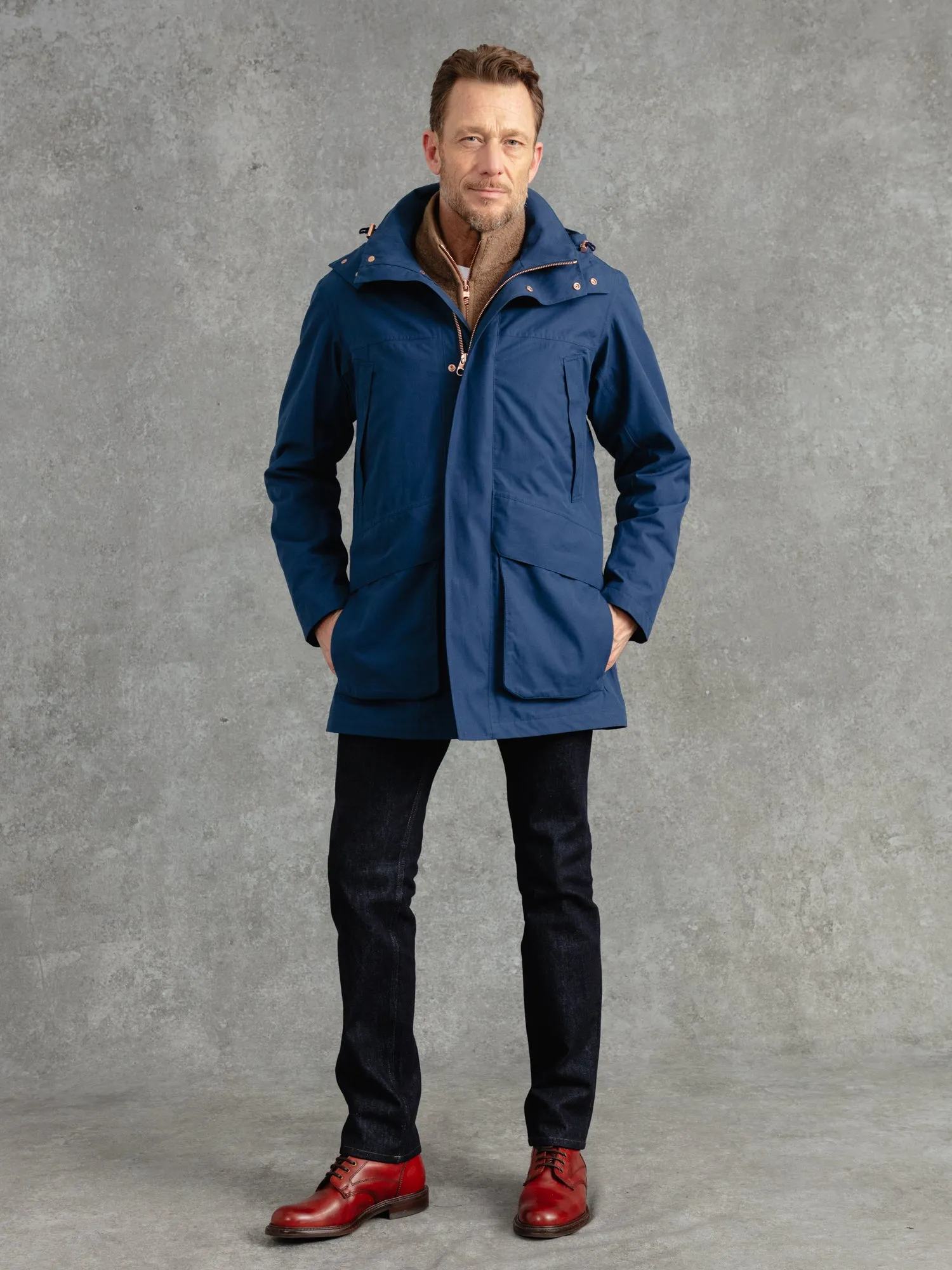 The Manchester Marine Parka - Azure