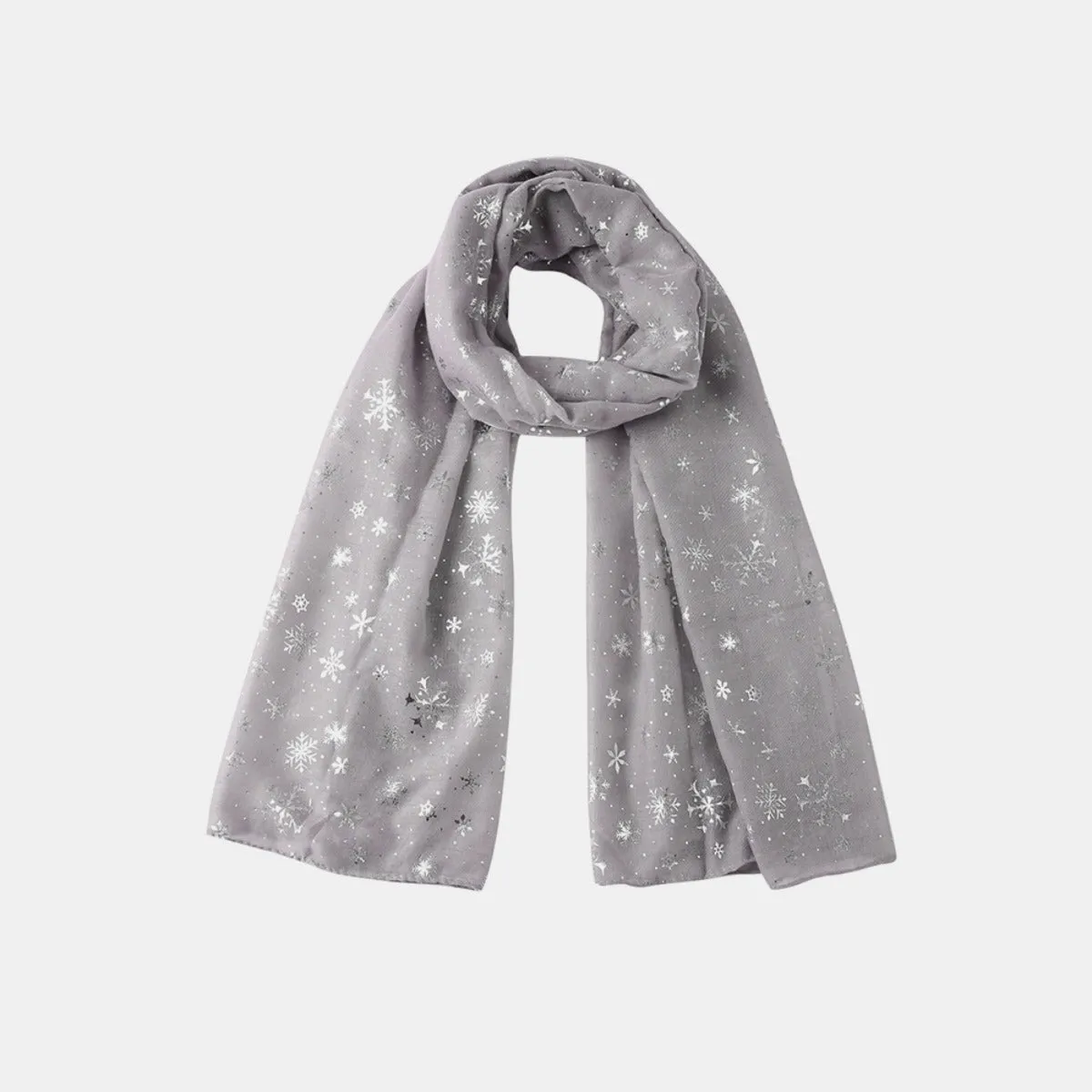 Thermal Snowflakes Polyester Scarf