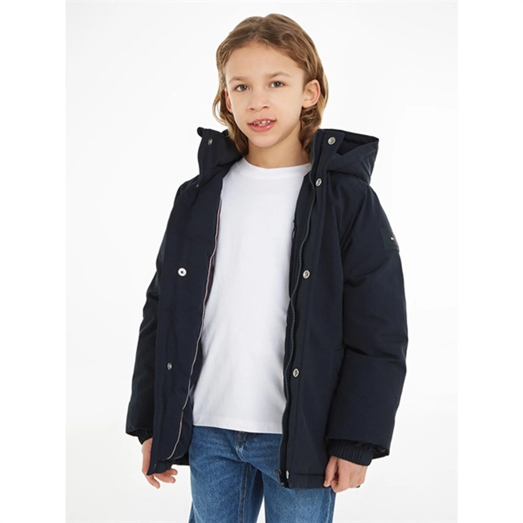 Tommy Hilfiger Essential Parka Coat Desert Sky