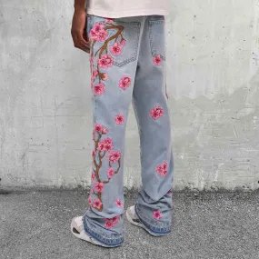 Trendy street art pattern jeans