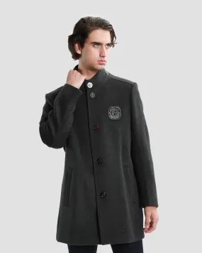 Two-Fastened Embroidered Coat