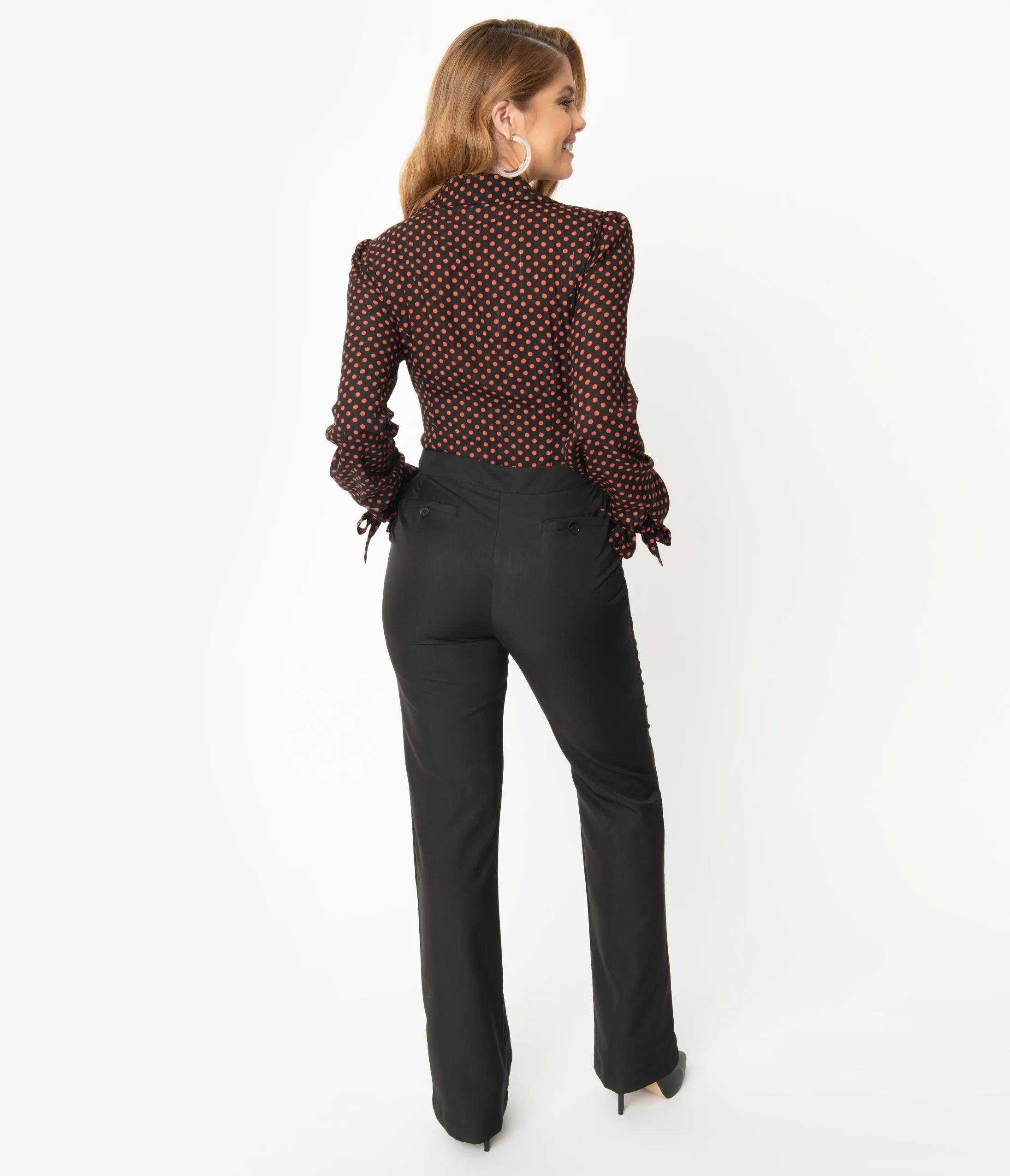 Unique Vintage Black High Waist Dawn Pants