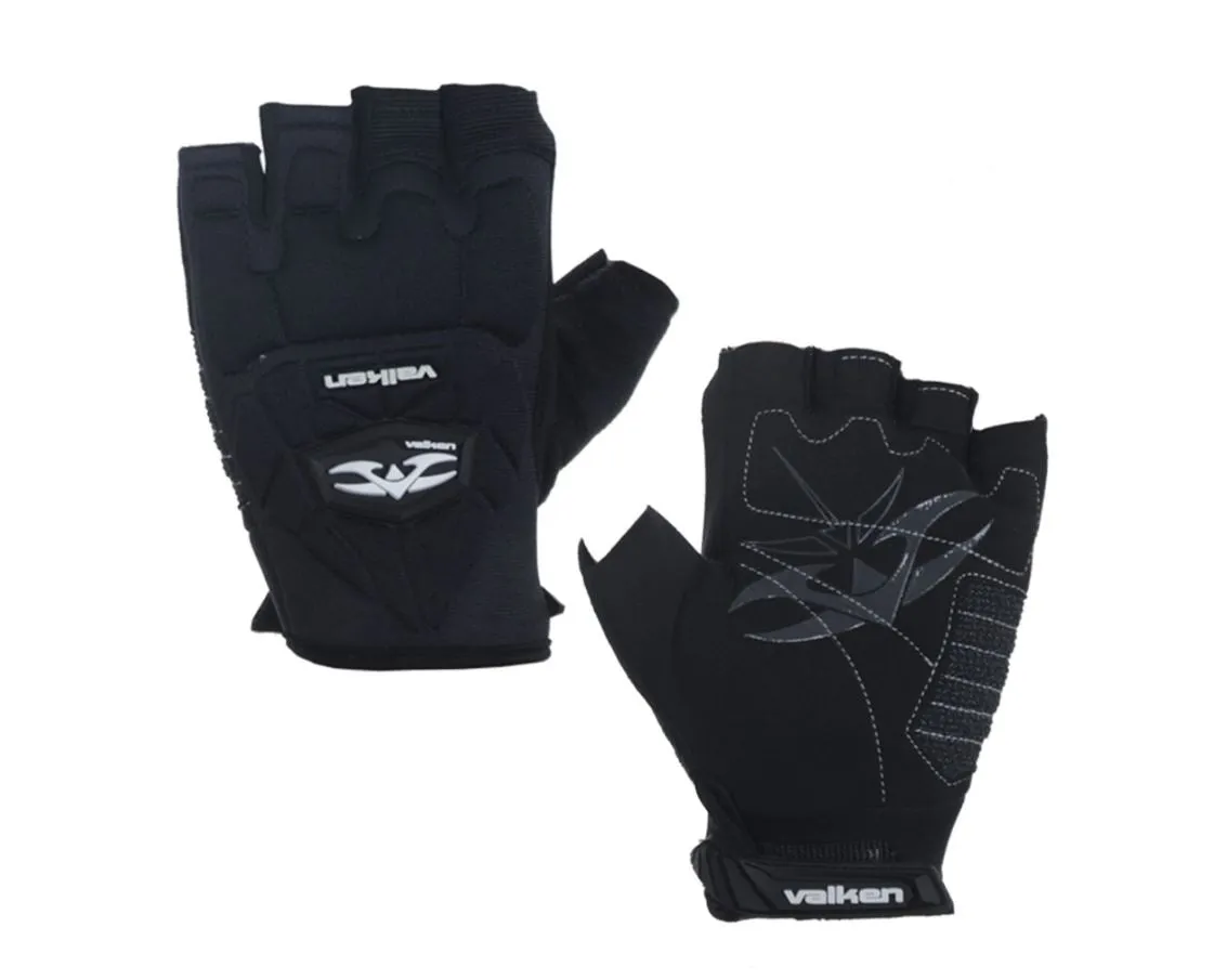 Valken Impact Half Finger Gloves - Black