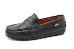 Venettini  Black Penny Moccasin Savor