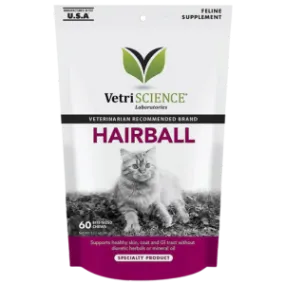 VetriScience Hairball Support Supplement for Cats 60 ct