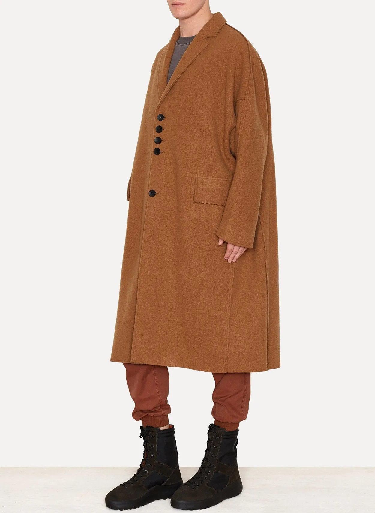 Virgin Wool Melton Oversize Coat Copernico