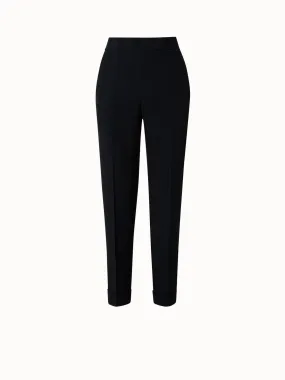 Viscose Crêpe Tapered Pants