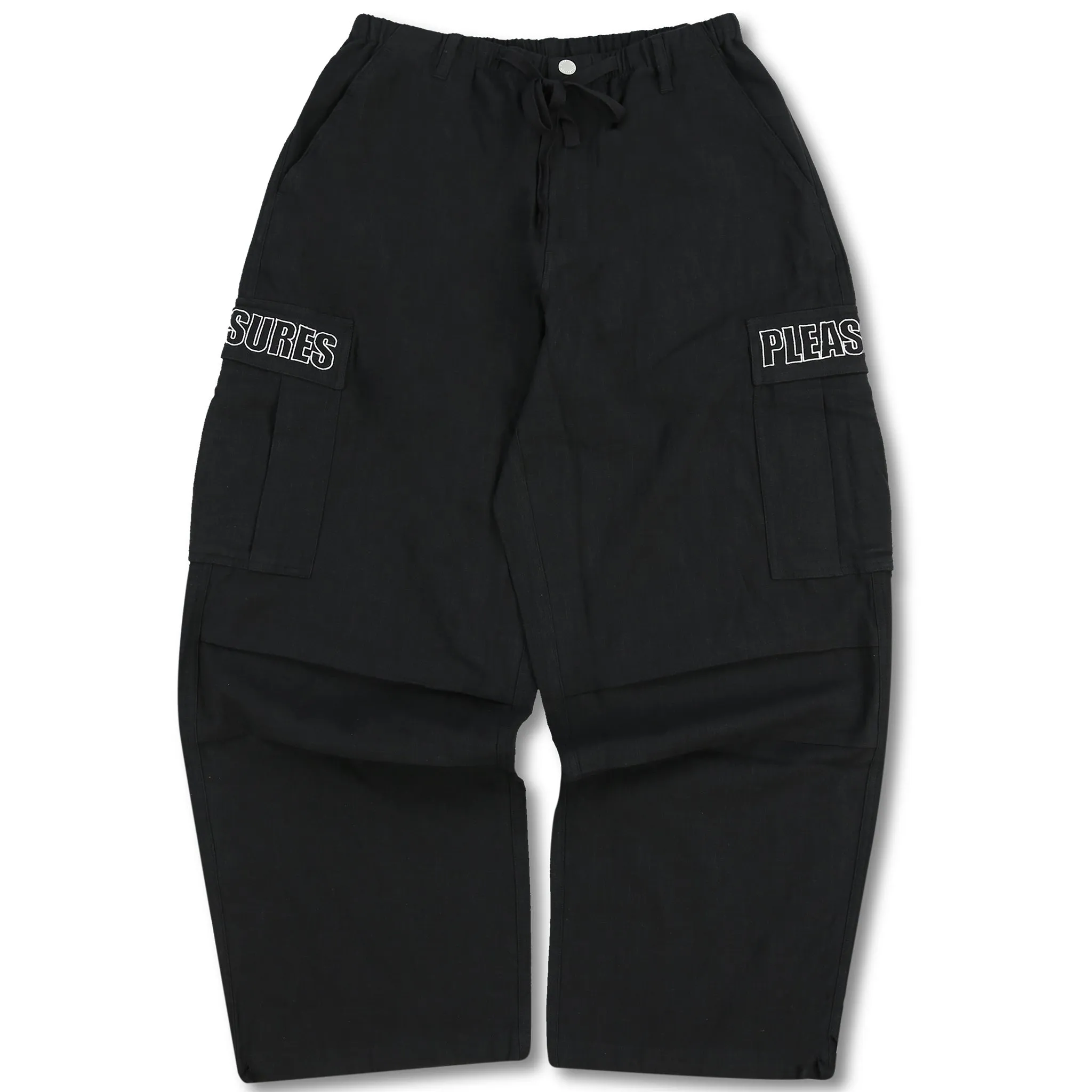 VISITOR WIDE CARGO PANTS (Black)