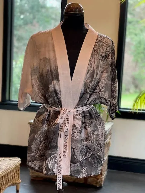 Wildwood Luxury Silk & Bamboo Viscose Artist Kimono