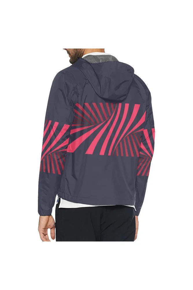 Winter Illusion All Over Print Windbreaker for Men (Model H23)