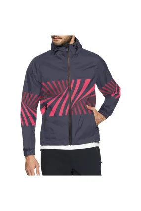 Winter Illusion All Over Print Windbreaker for Men (Model H23)