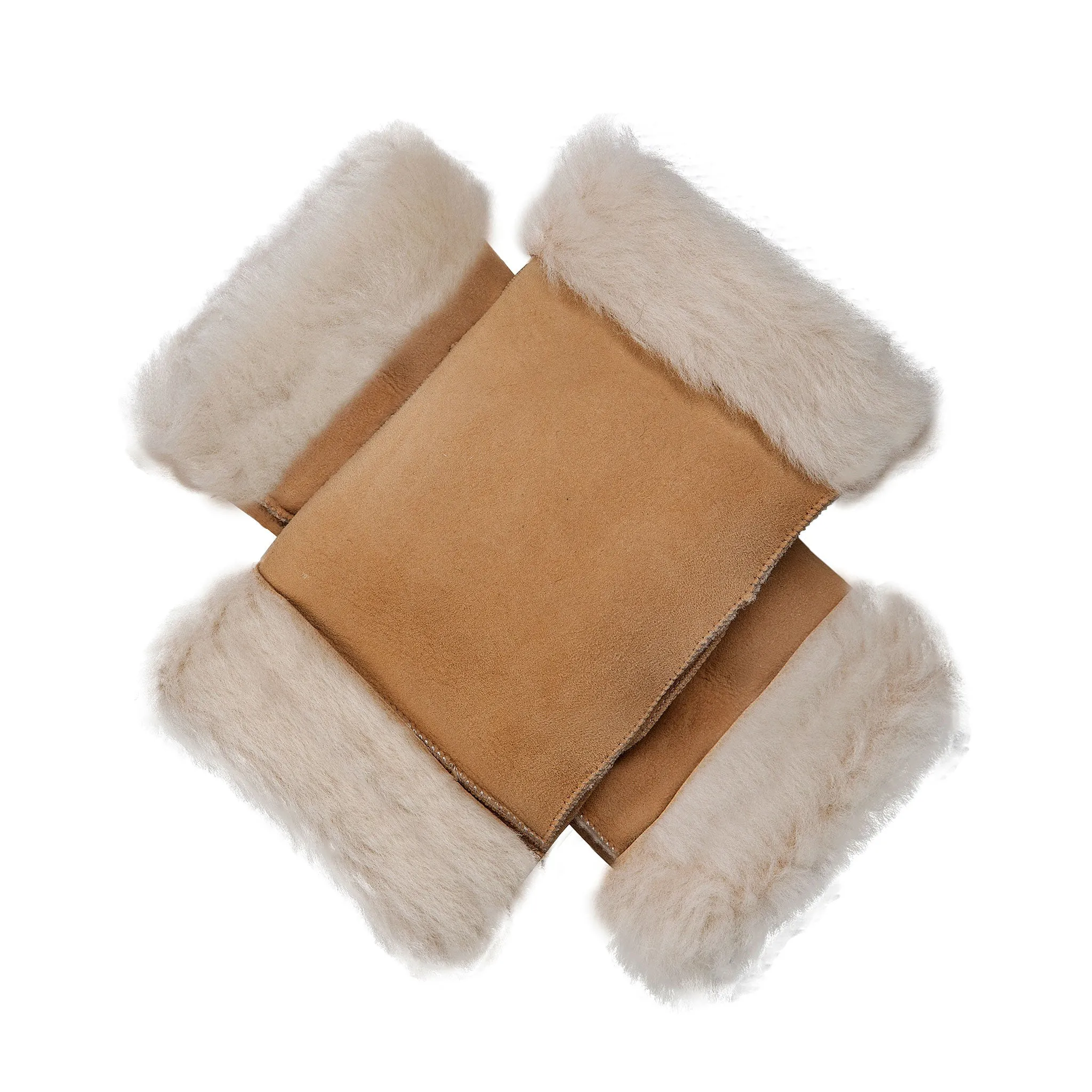 Women's Fingerless Sheepskin Mittens