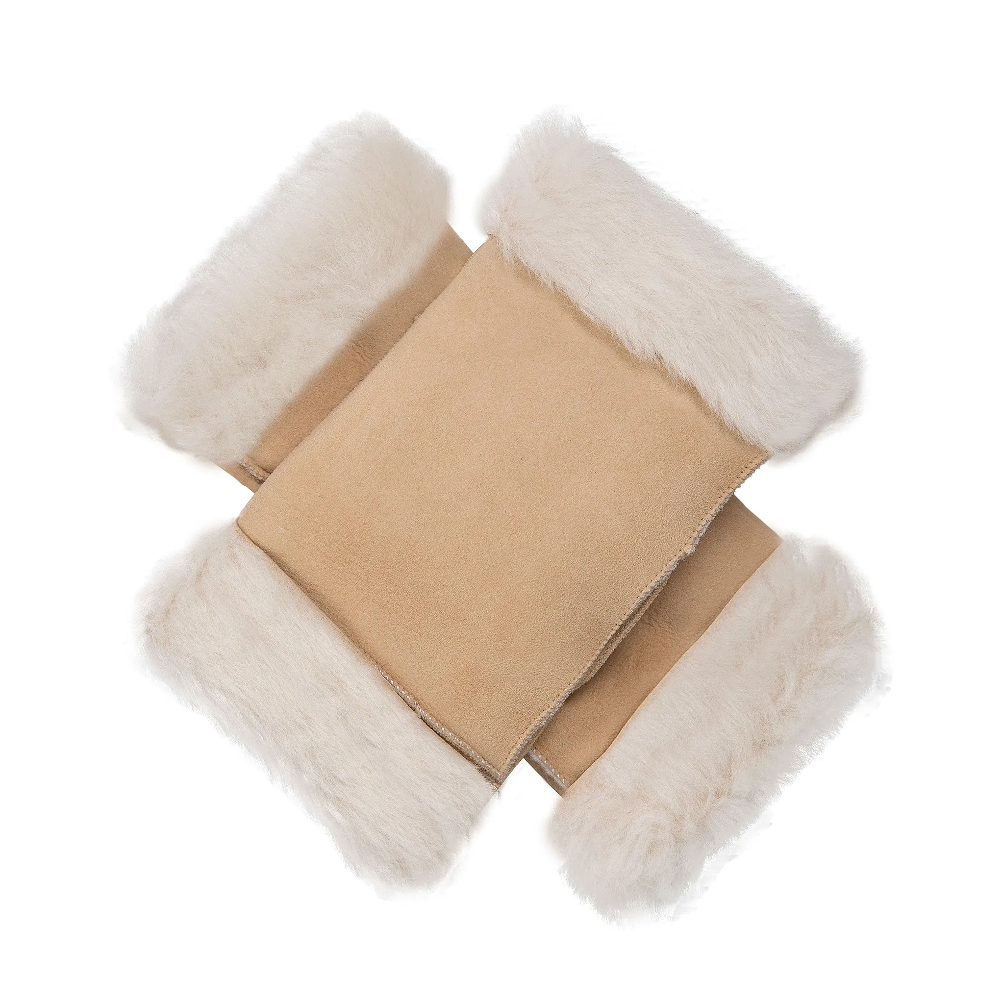 Women's Fingerless Sheepskin Mittens