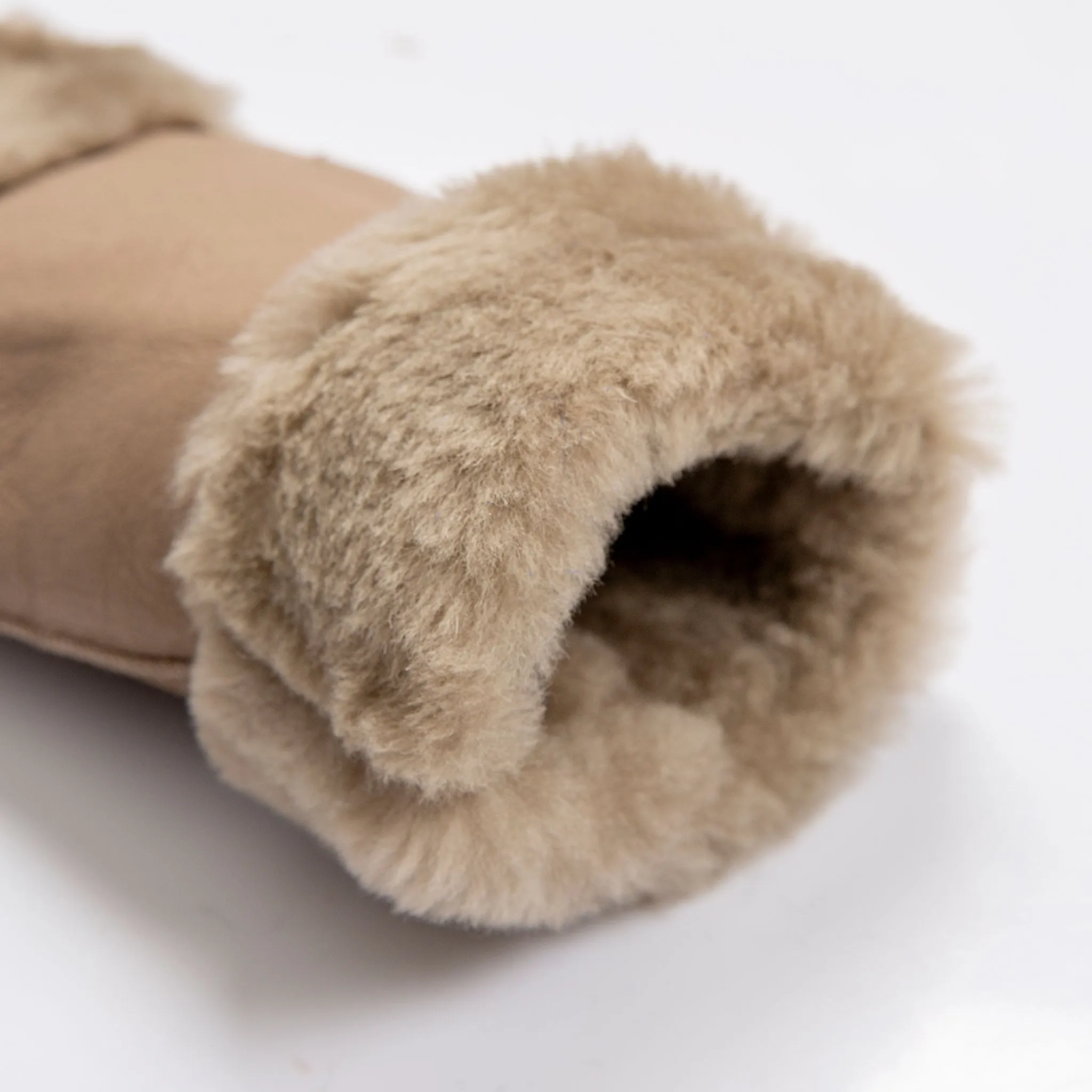 Women's Fingerless Sheepskin Mittens