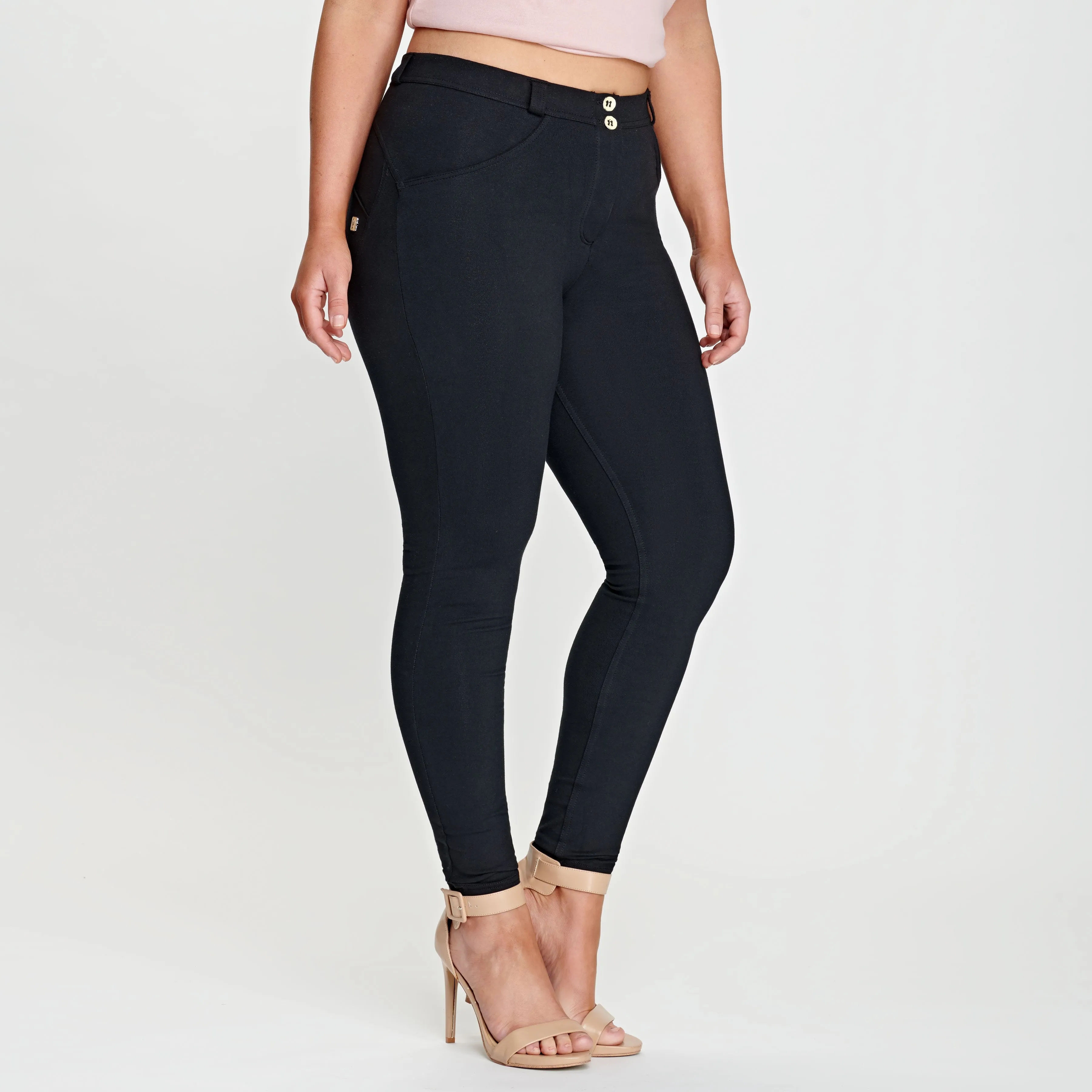 WR.UP® Curvy Fashion - High Waist - Full Length - Black