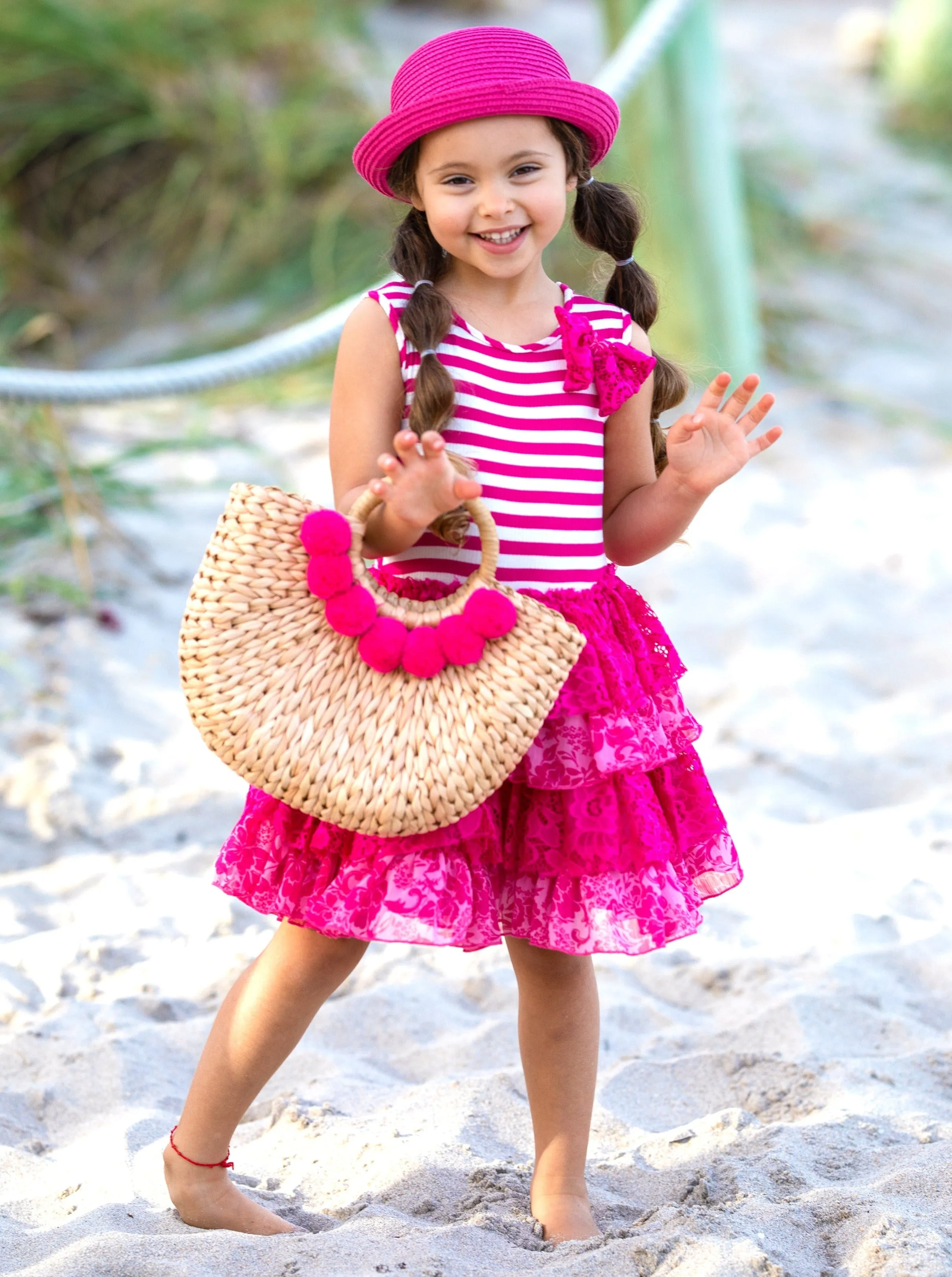 You're The Berry Best Tank Tiered Lace Dress